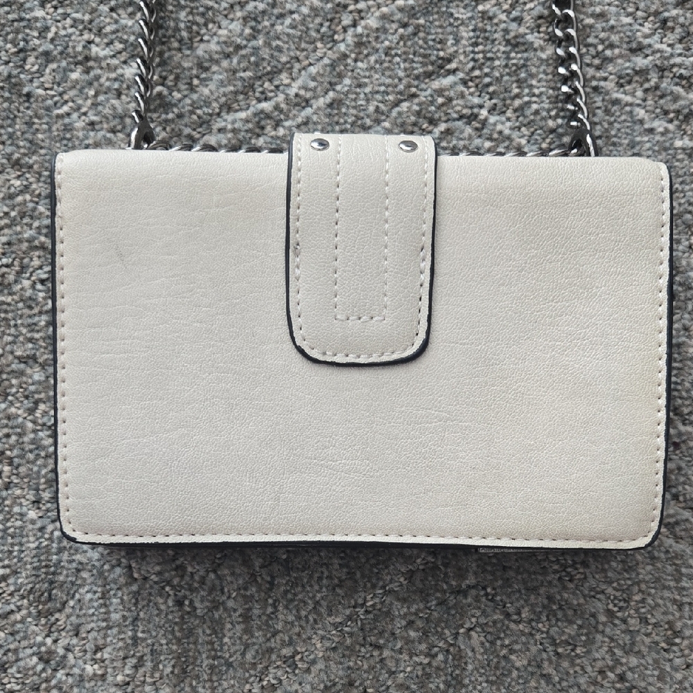 VENUS Cream Crossbody Bag with Turquoise Accents - Picture 8 of 15